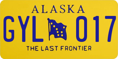 AK license plate GYL017