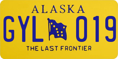 AK license plate GYL019