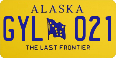AK license plate GYL021