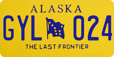 AK license plate GYL024
