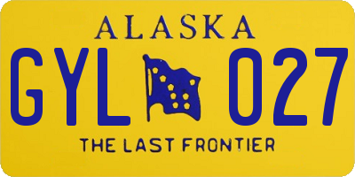 AK license plate GYL027