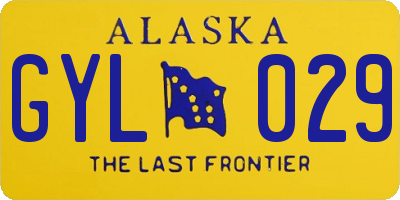 AK license plate GYL029