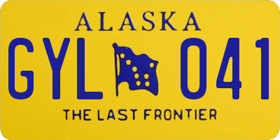 AK license plate GYL041