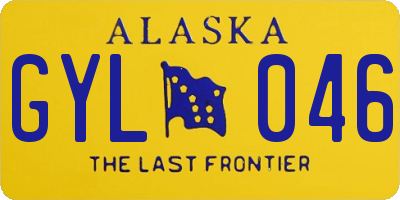 AK license plate GYL046