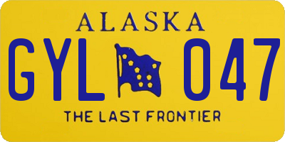 AK license plate GYL047