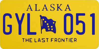 AK license plate GYL051