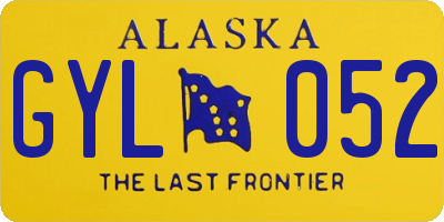 AK license plate GYL052