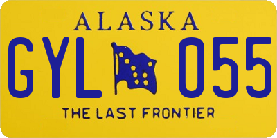 AK license plate GYL055