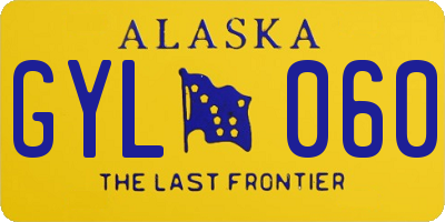 AK license plate GYL060