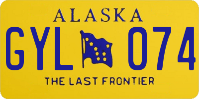 AK license plate GYL074