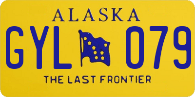 AK license plate GYL079