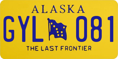 AK license plate GYL081