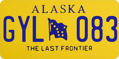 AK license plate GYL083