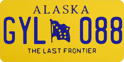 AK license plate GYL088