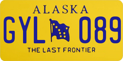AK license plate GYL089