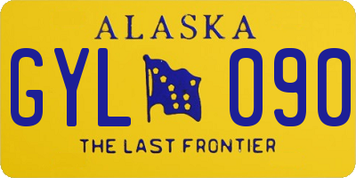 AK license plate GYL090