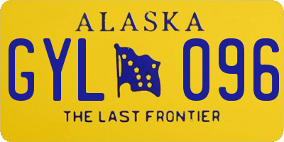 AK license plate GYL096