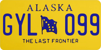 AK license plate GYL099