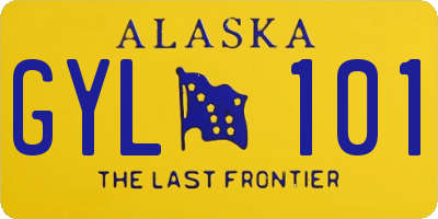 AK license plate GYL101