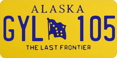 AK license plate GYL105
