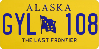 AK license plate GYL108