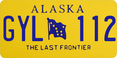 AK license plate GYL112