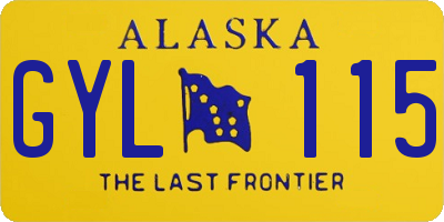 AK license plate GYL115