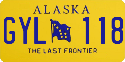 AK license plate GYL118