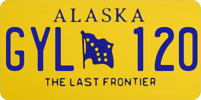 AK license plate GYL120