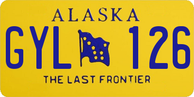 AK license plate GYL126