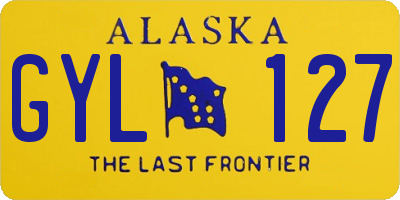 AK license plate GYL127