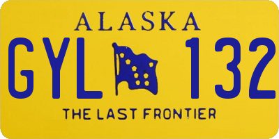 AK license plate GYL132