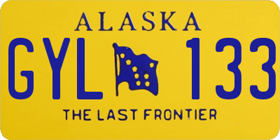 AK license plate GYL133