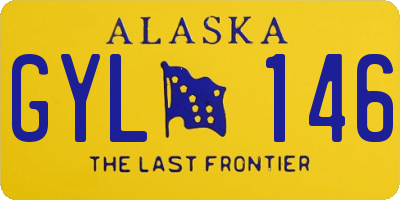AK license plate GYL146