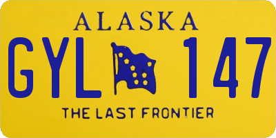 AK license plate GYL147