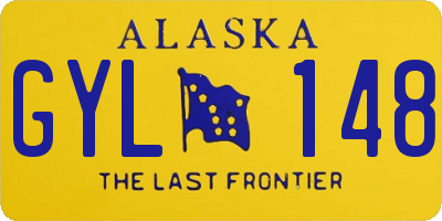 AK license plate GYL148
