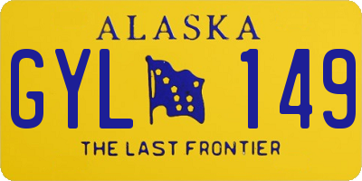 AK license plate GYL149
