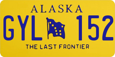 AK license plate GYL152