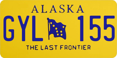 AK license plate GYL155