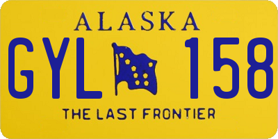 AK license plate GYL158