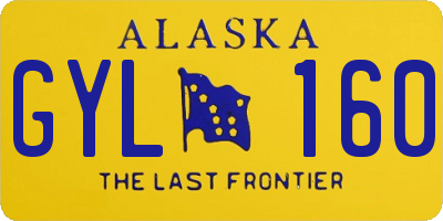 AK license plate GYL160