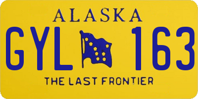 AK license plate GYL163