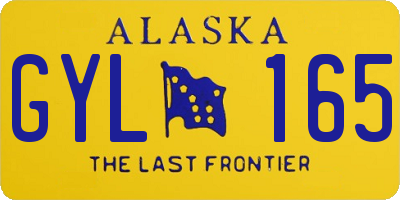AK license plate GYL165