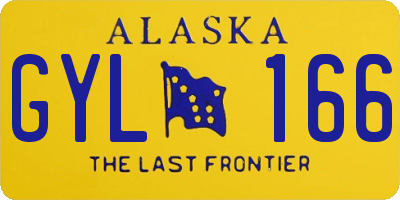 AK license plate GYL166