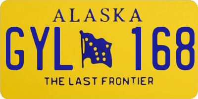 AK license plate GYL168