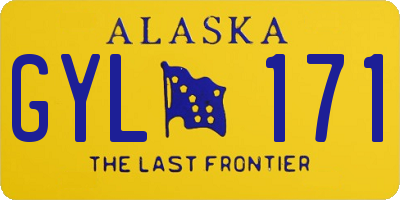 AK license plate GYL171