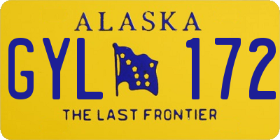 AK license plate GYL172