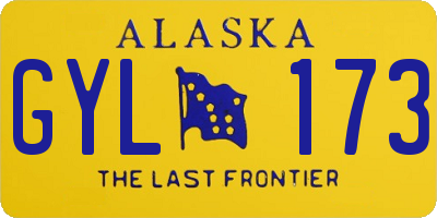 AK license plate GYL173
