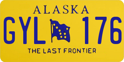 AK license plate GYL176