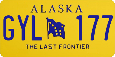 AK license plate GYL177